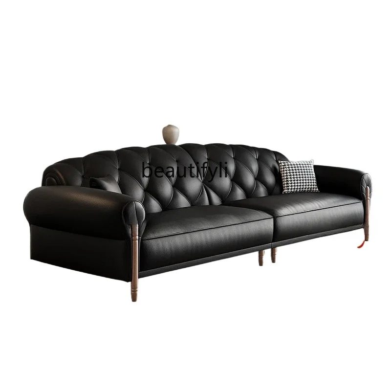 A48 Modern simple retro leather, home living room Italian first-layer cowhide sofa
A48 Modern simple retro leather, home living room Italian first-layer cowhide sofa