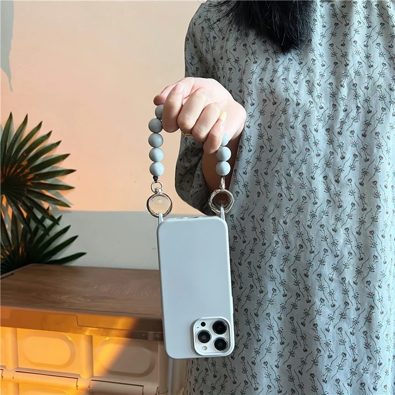 Minimalist Gray Handheld Beaded Phone Case Suitable foriphone16promax,Crossbody Bracelet
Minimalist Gray Handheld Beaded Phone Case Suitable foriphone16promax,Crossbody Bracelet