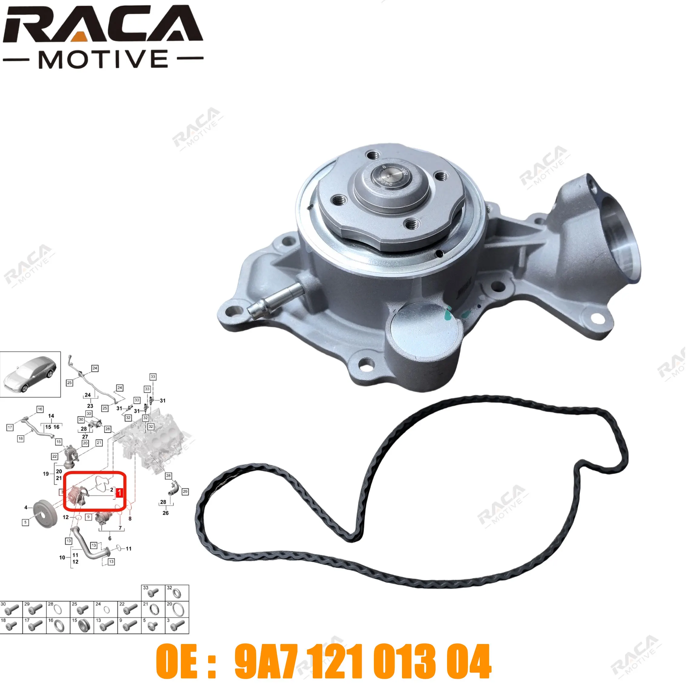 Engine Coolant Water Pump for Porsche Cayenne 9Ya 9Yb Panamera 971 976 Macan 95B Bentley Bentayga Speed 06M121013D 9A712101304
Engine Coolant Water Pump for Porsche Cayenne 9Ya 9Yb Panamera 971 976 Macan 95B Bentley Bentayga Speed 06M121013D 9A712101304