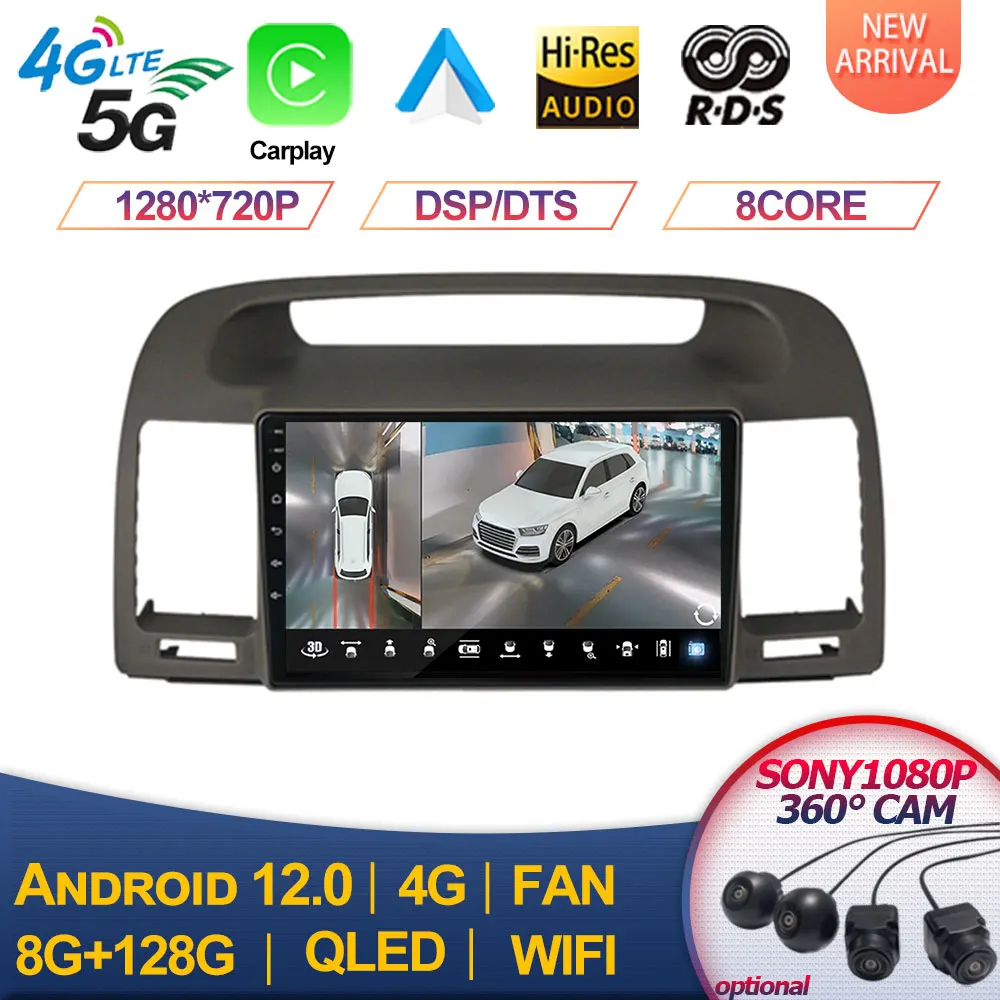 For Toyota Camry 2002 2003 2004 2005 2006 Car Radio Stereo Auto Audio GPS Multimedia Player Carplay 2 Din Android 13 DSP 9 inch
For Toyota Camry 2002 2003 2004 2005 2006 Car Radio Stereo Auto Audio GPS Multimedia Player Carplay 2 Din Android 13 DSP 9 inch