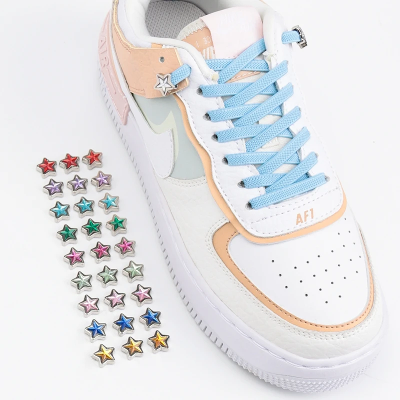 1 Pair No Tie Shoe Laces Elastic Lazy Shoelaces For Sneakers Diamond Star Lock Flat Shoes Lace Accessories Unisex Rubber band
1 Pair No Tie Shoe Laces Elastic Lazy Shoelaces For Sneakers Diamond Star Lock Flat Shoes Lace Accessories Unisex Rubber band