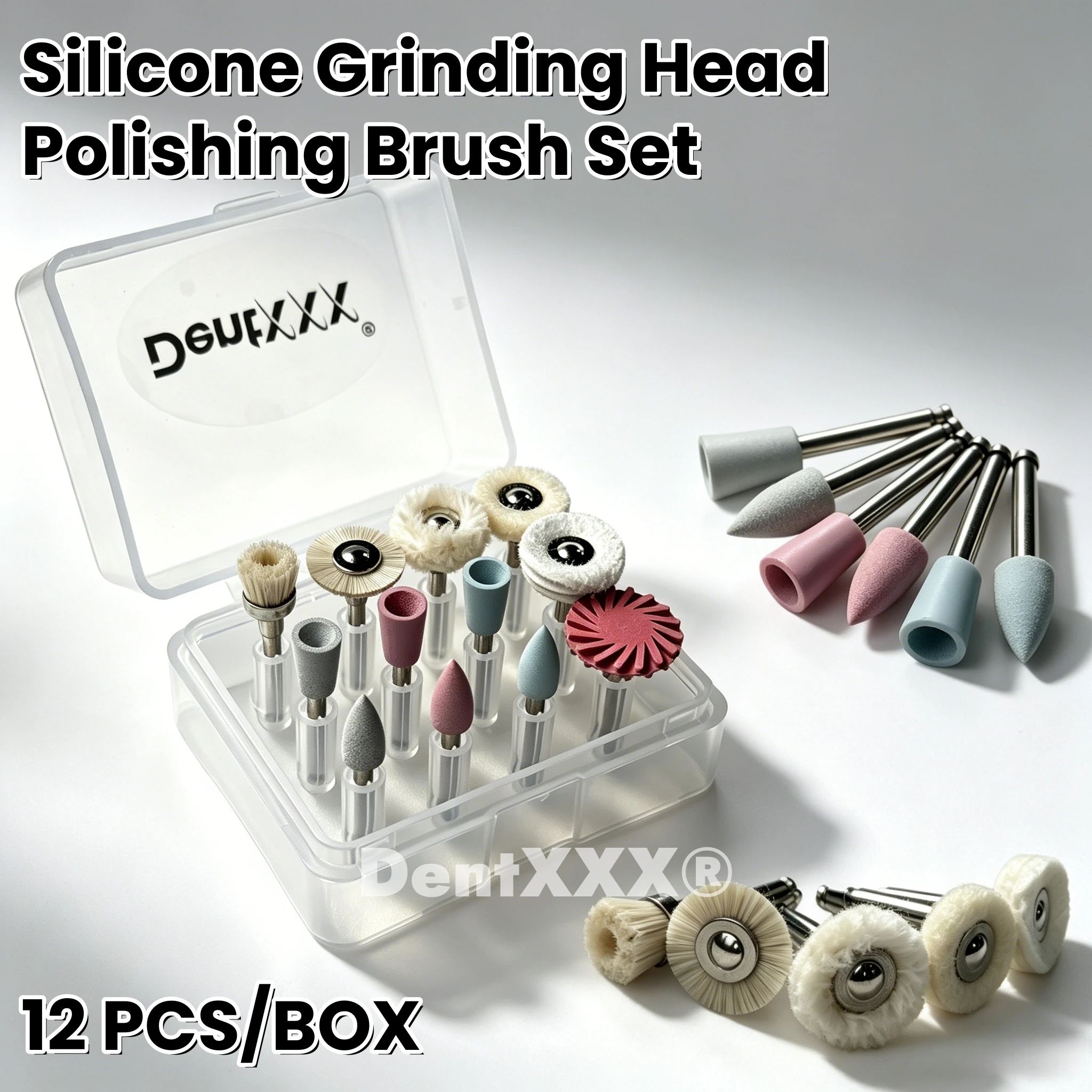 Silicone Rubber Grinding Head Grinding Polishing Wheel Kit Bristle Brush Set 2.35mm Shank Mirror Gloss Finishing Polishing Brush
Silicone Rubber Grinding Head Grinding Polishing Wheel Kit Bristle Brush Set 2.35mm Shank Mirror Gloss Finishing Polishing Brush