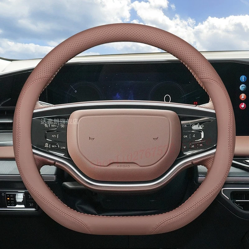 For Lincoln Z 2024-2025 Nappa Leather Steering Wheel Cover Non-slip Durable Four Season Universal Car Interior Accessories
For Lincoln Z 2024-2025 Nappa Leather Steering Wheel Cover Non-slip Durable Four Season Universal Car Interior Accessories