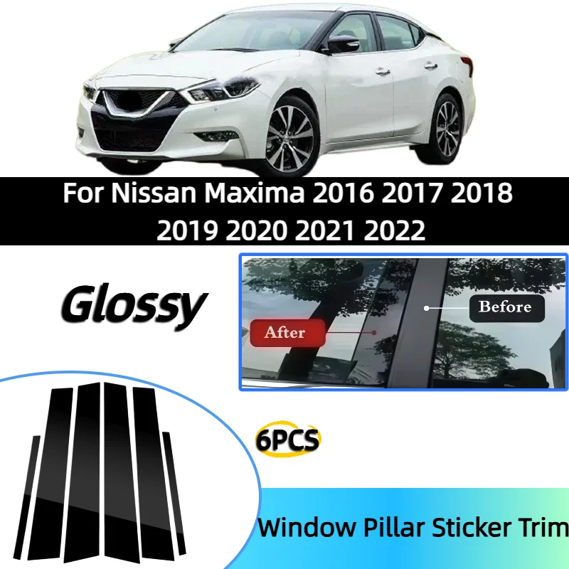 6PCS Fit For Nissan Maxima 2016 2017 2018 2019 2020 2021 2022 Glossy Black Pillar Posts Door Window Center Trim Stickers Cover
6PCS Fit For Nissan Maxima 2016 2017 2018 2019 2020 2021 2022 Glossy Black Pillar Posts Door Window Center Trim Stickers Cover