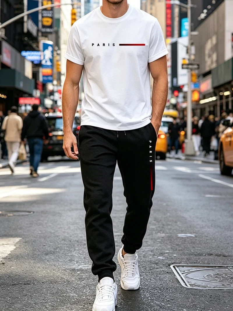 New in Men's Tracksuit Casual O Neck Short Sleeve Trousers Daily Sports Jogging Man Clothing Single Mix and Match T-shirt Pants
New in Men's Tracksuit Casual O Neck Short Sleeve Trousers Daily Sports Jogging Man Clothing Single Mix and Match T-shirt Pants