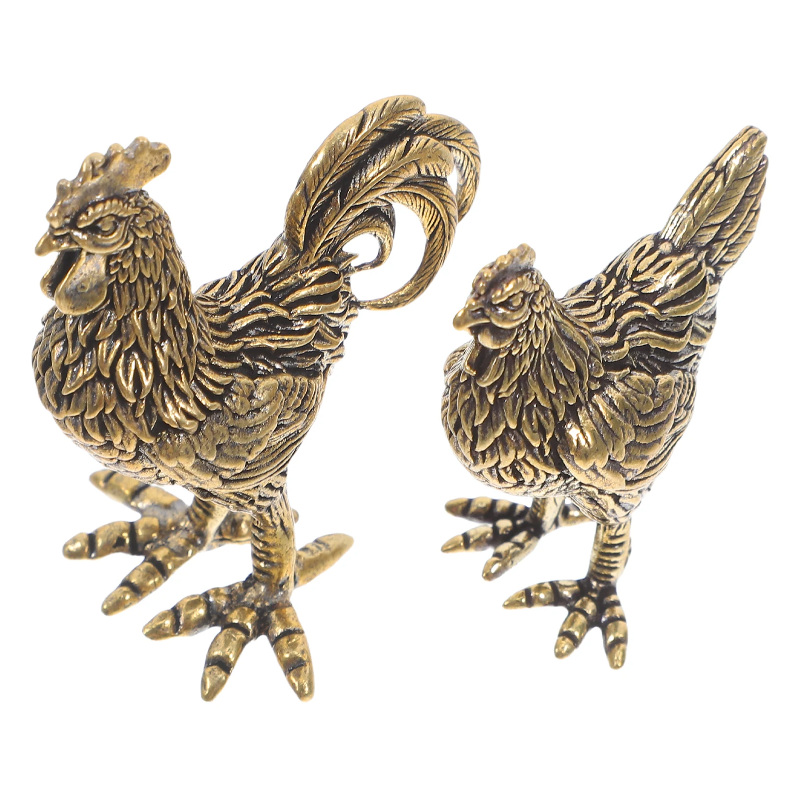 2pcs Copper Zodiac Chicken Figurines Hen Decorations Brass Ornaments Home Desk Feng Shui Animal
2pcs Copper Zodiac Chicken Figurines Hen Decorations Brass Ornaments Home Desk Feng Shui Animal