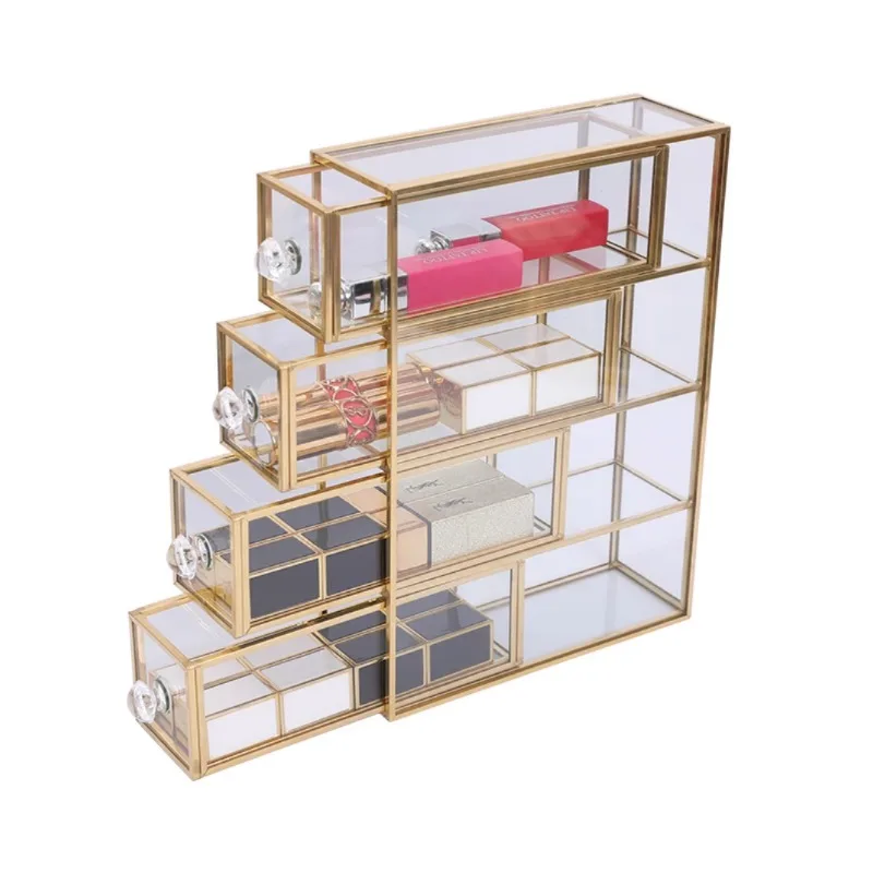 ~Transparent glass desktop drawer multi-grid lipstick storage box, dresser dust-proof display stand
~Transparent glass desktop drawer multi-grid lipstick storage box, dresser dust-proof display stand