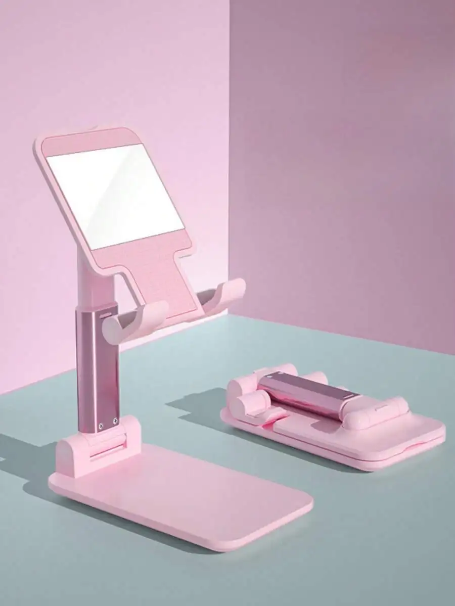 1pc Foldable Adjustable Height Portable Desk Phone Stand, Essential For Women Travel & Kitchen, Compatible With All Phones
1pc Foldable Adjustable Height Portable Desk Phone Stand, Essential For Women Travel & Kitchen, Compatible With All Phones