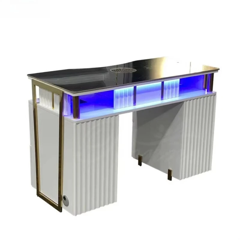 New Princess Single/Double Nail Table Nail Art Table Glass Beauty Salon Furniture White and Gold Nail Salon Furniture
New Princess Single/Double Nail Table Nail Art Table Glass Beauty Salon Furniture White and Gold Nail Salon Furniture