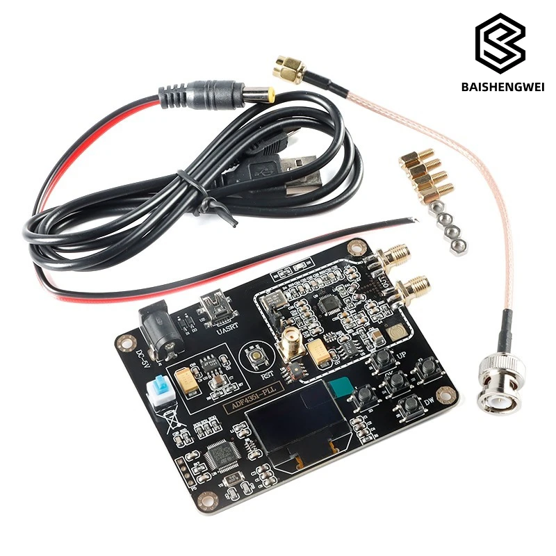 ADF4351 Onboard STM32 MCU Phase Locked Loop Module 35M-4.4G RF Signal Source Frequency Sweeper
ADF4351 Onboard STM32 MCU Phase Locked Loop Module 35M-4.4G RF Signal Source Frequency Sweeper