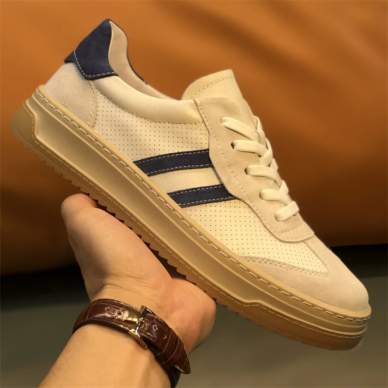 Spring Autumn Men Casual Shoes Genuine Leather White Shoes Sneakers Loafers Man Shoes Lace-up Breathable Shoe Zapatos De Hombre
Spring Autumn Men Casual Shoes Genuine Leather White Shoes Sneakers Loafers Man Shoes Lace-up Breathable Shoe Zapatos De Hombre