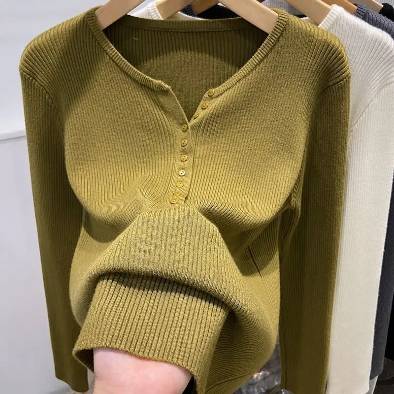 2025 Spring Autumn Women's Sweater Pullovers Spring Warm Slim Bottoming Shirt Long Sleeve Casual Pull Femme Knitwear Jumpers
2025 Spring Autumn Women's Sweater Pullovers Spring Warm Slim Bottoming Shirt Long Sleeve Casual Pull Femme Knitwear Jumpers