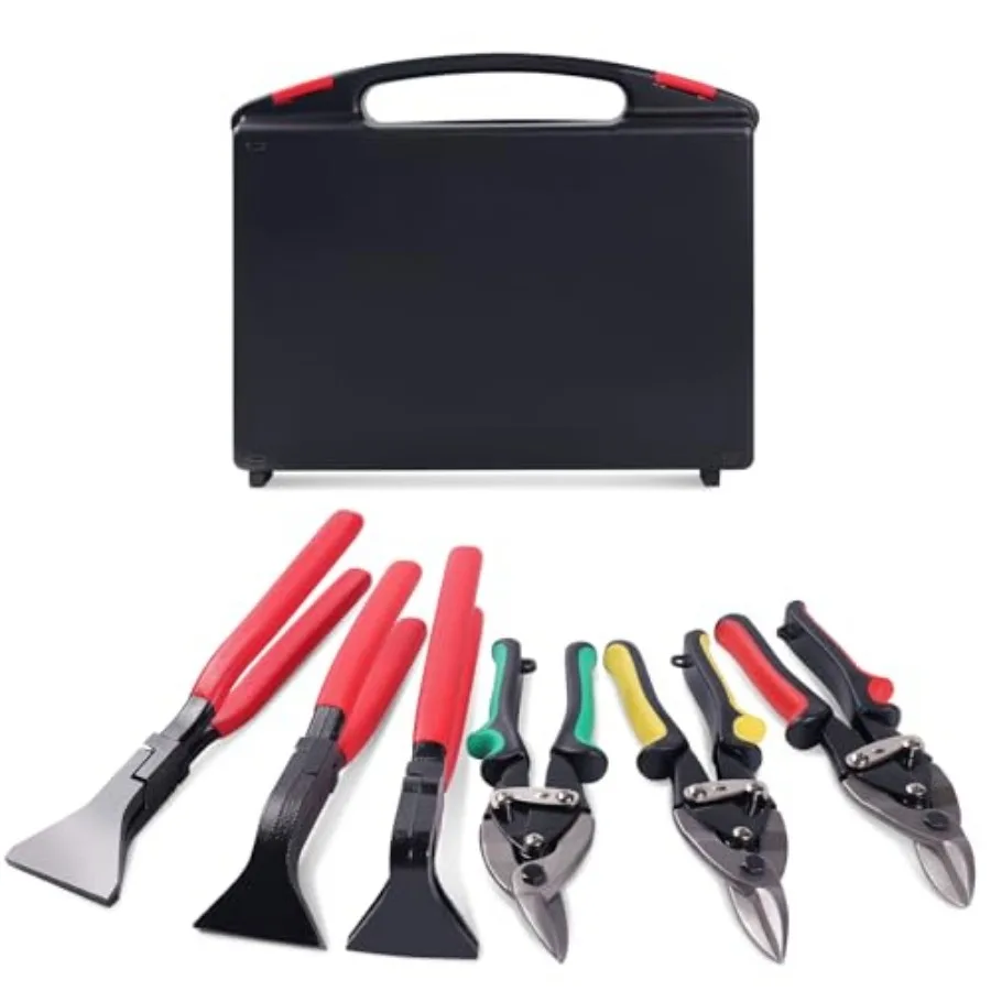 Piece Sheet Metal Tools Set Aviation Tin Snips Straight Left Right and Hand Seamers (Straight 5° 90°) Metal Cutting Shears and
Piece Sheet Metal Tools Set Aviation Tin Snips Straight Left Right and Hand Seamers (Straight 5° 90°) Metal Cutting Shears and