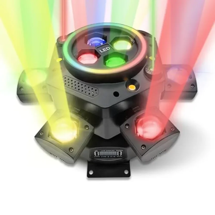 150W Moving Head DJ Lights, RGBW LED Stage Light 4-in-1 with 6 Arms Beam,,Red and Green Starry, White and Amber Strobe, for Par
150W Moving Head DJ Lights, RGBW LED Stage Light 4-in-1 with 6 Arms Beam,,Red and Green Starry, White and Amber Strobe, for Par