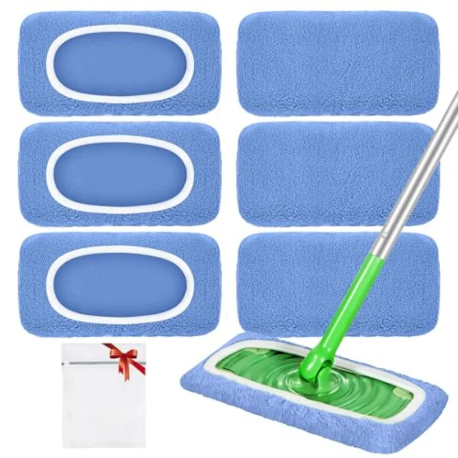 Reusable Mop Pads Compatible with Swiffer Sweeper Mop, Microfiber Dry Sweeping Cloths and hine Washable Wet Pads Refill for Use
Reusable Mop Pads Compatible with Swiffer Sweeper Mop, Microfiber Dry Sweeping Cloths and hine Washable Wet Pads Refill for Use