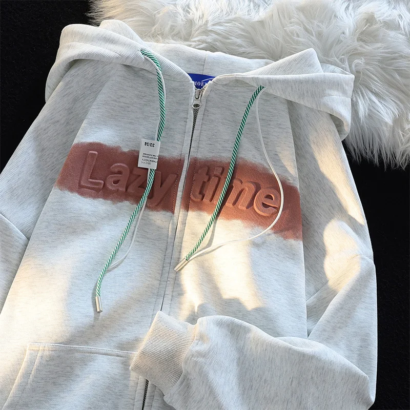 Fashion Letters Women Sweatshirts Loose Pockets Hooded Cardigans Coat Streetwear 2022 New Autumn Student Hoodies Outerwear
Fashion Letters Women Sweatshirts Loose Pockets Hooded Cardigans Coat Streetwear 2022 New Autumn Student Hoodies Outerwear