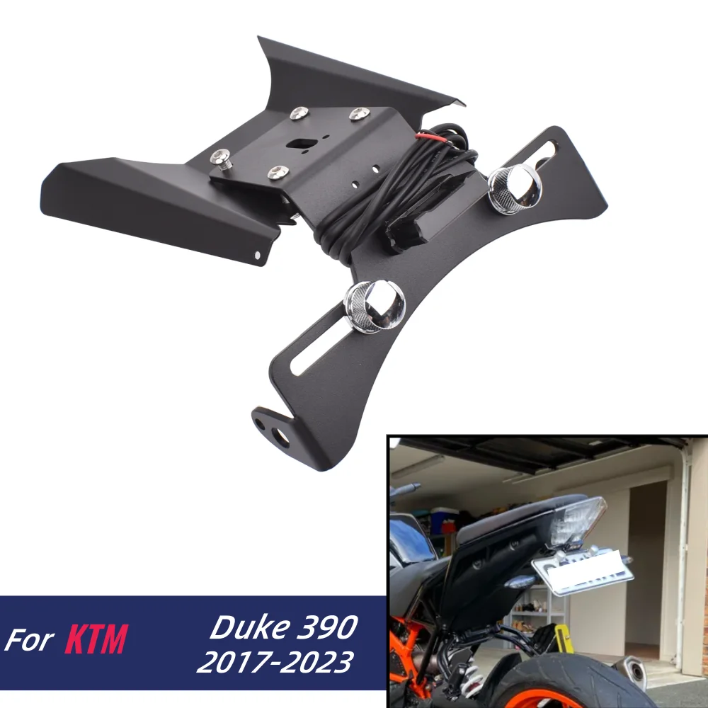 For KTM Duke390 License Plate Holder Tail Light Bracket Tidy Fender Eliminator For Duke 390 2017-2023 Motorcycle Accessories
For KTM Duke390 License Plate Holder Tail Light Bracket Tidy Fender Eliminator For Duke 390 2017-2023 Motorcycle Accessories