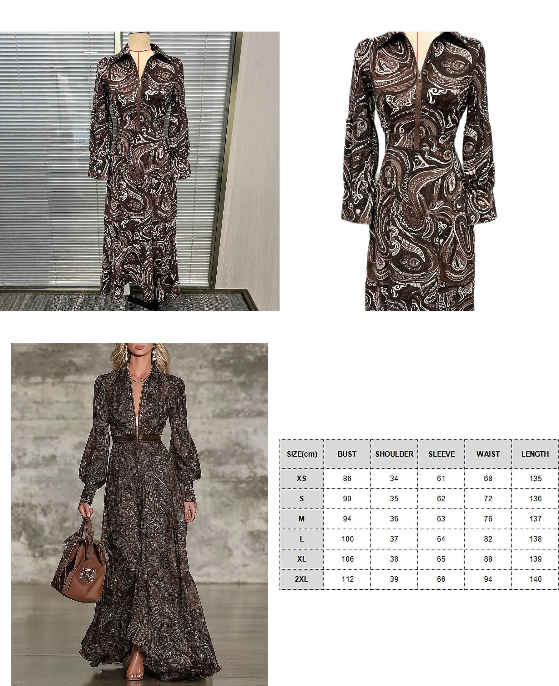 Printed Long Sleeve Dress with Zipper Floral Spring Summer Dresses Jumpsuit Playsuit Matching Set Evening Dress
Printed Long Sleeve Dress with Zipper Floral Spring Summer Dresses Jumpsuit Playsuit Matching Set Evening Dress