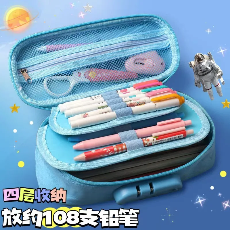 Carton Large Capacity Combination Lock Pencil Case Kids Girls Boys Password Lock Pen Bag Back To School Stationery Organiser
Carton Large Capacity Combination Lock Pencil Case Kids Girls Boys Password Lock Pen Bag Back To School Stationery Organiser