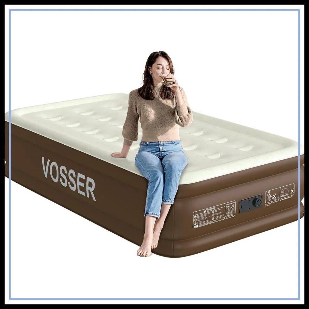 Twin XL Air Mattress with Built-in Pump, 18" Raised Inflatable Bed for Home, Guests, Camping
Twin XL Air Mattress with Built-in Pump, 18" Raised Inflatable Bed for Home, Guests, Camping