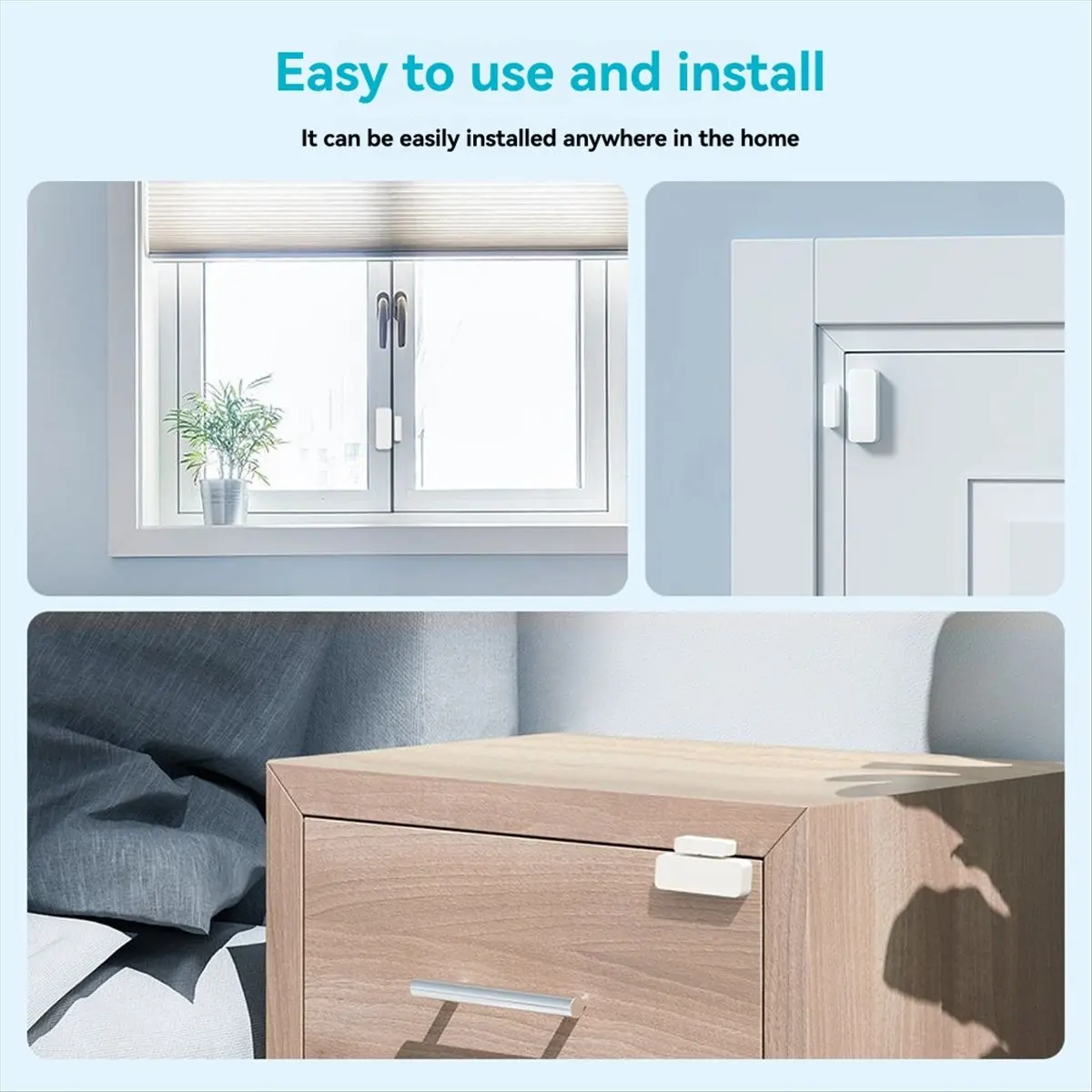 A49T WIFI TUYA Smart Window Door Sensor Wireless Connection Door Detector Door Open / Closed Alarm- System
A49T WIFI TUYA Smart Window Door Sensor Wireless Connection Door Detector Door Open / Closed Alarm- System