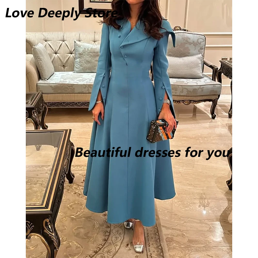 Customized Long Sleeves Maxi V Neck Evening Dresses A Line Ankle Length Jersey Saudi Arab Prom Gown Elegant Party Dresses
Customized Long Sleeves Maxi V Neck Evening Dresses A Line Ankle Length Jersey Saudi Arab Prom Gown Elegant Party Dresses