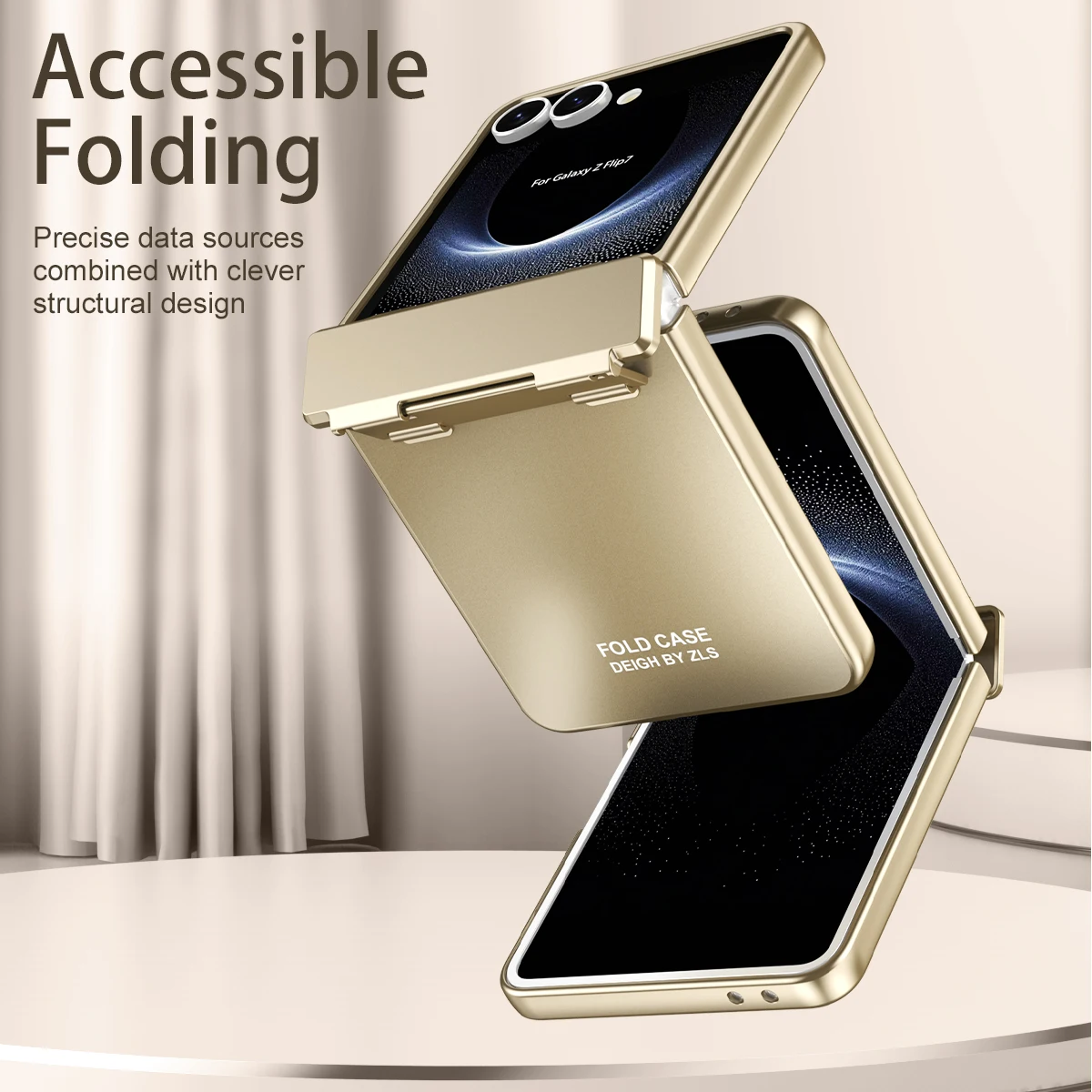 Hinged folding phone case for Samsung Galaxy Z flip 7 with galvanized protective case for Z flip 7 shock resistance
Hinged folding phone case for Samsung Galaxy Z flip 7 with galvanized protective case for Z flip 7 shock resistance