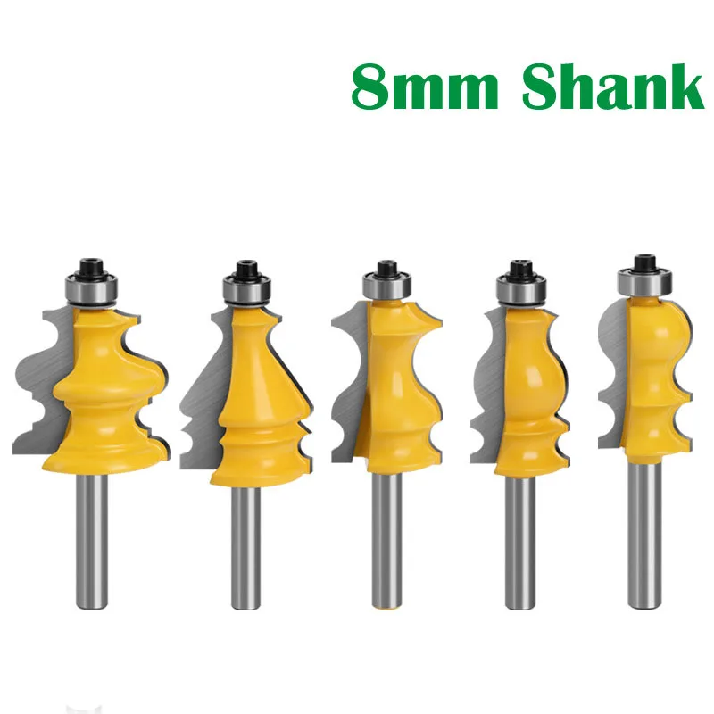 1PC 8MM Shank Milling Cutter Wood Carving Handrail Architectural Moulding Line Router Bit Woodworking for Wood Bit Face Tool
1PC 8MM Shank Milling Cutter Wood Carving Handrail Architectural Moulding Line Router Bit Woodworking for Wood Bit Face Tool