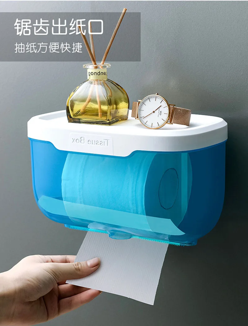 Toilet Tissue Box Wall-mounted Toilet Roll Paper Draw Box Toilet Waterproof Free Hole Shelf
Toilet Tissue Box Wall-mounted Toilet Roll Paper Draw Box Toilet Waterproof Free Hole Shelf