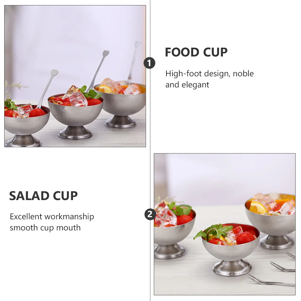 Serving Snack Cup Ice Cream Metal Bowl Machine Small Silver Stainless Steel Creative Fruit Tray
Serving Snack Cup Ice Cream Metal Bowl Machine Small Silver Stainless Steel Creative Fruit Tray
