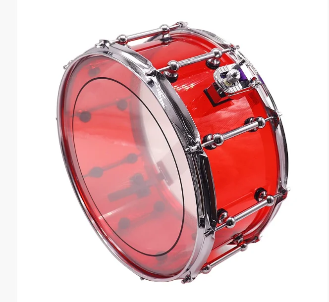 Hooqu Red 14X6.5 Inch Acrylic Snare Drum Color Size and Drum Ears Can Be Freely Matched
Hooqu Red 14X6.5 Inch Acrylic Snare Drum Color Size and Drum Ears Can Be Freely Matched