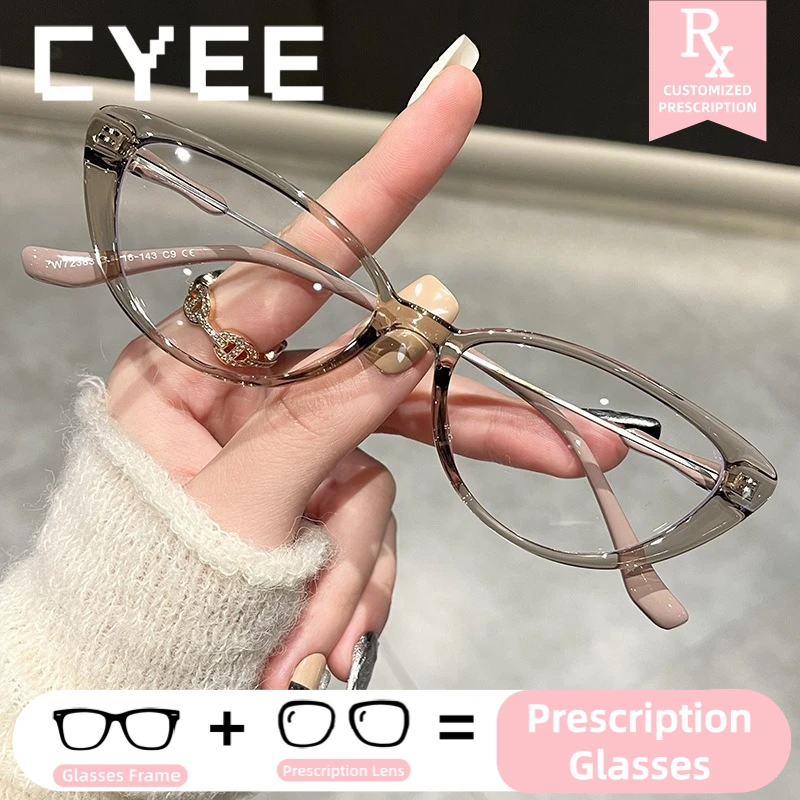 CYEE Cat Eye Myopia Customization Prescription Optical Photochromic Glasses Anti Blue Light Multifocal And Progressive Eyewear
CYEE Cat Eye Myopia Customization Prescription Optical Photochromic Glasses Anti Blue Light Multifocal And Progressive Eyewear