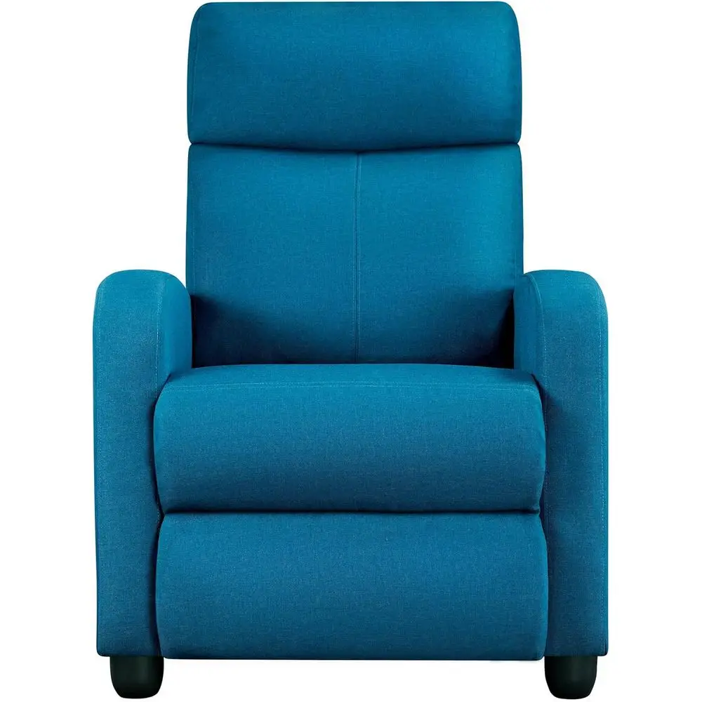 Blue Fabric Single Recliner Chair with Spring Support for Living Room
Blue Fabric Single Recliner Chair with Spring Support for Living Room
