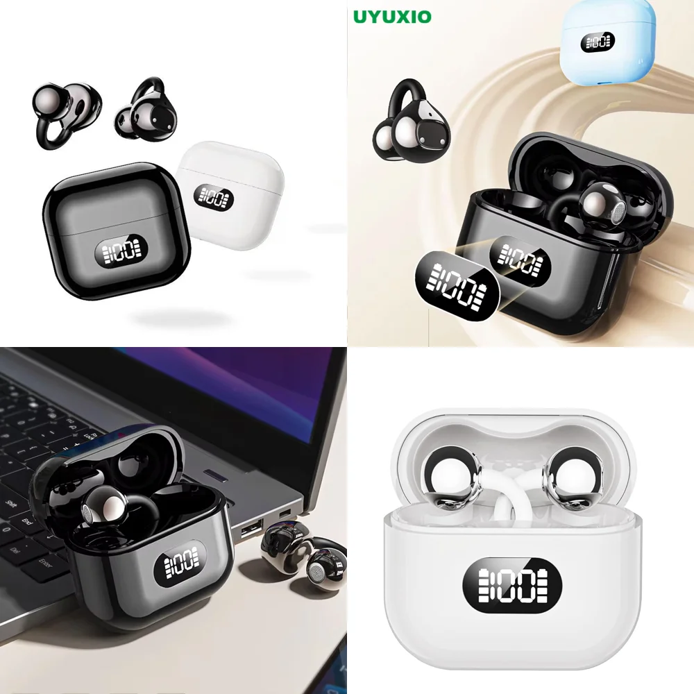 OWS Headphones BT 5.4 Wireless Earbuds with LED Display Long-Battery Life Clear Calls Earphone for Travel Business Electronics
OWS Headphones BT 5.4 Wireless Earbuds with LED Display Long-Battery Life Clear Calls Earphone for Travel Business Electronics