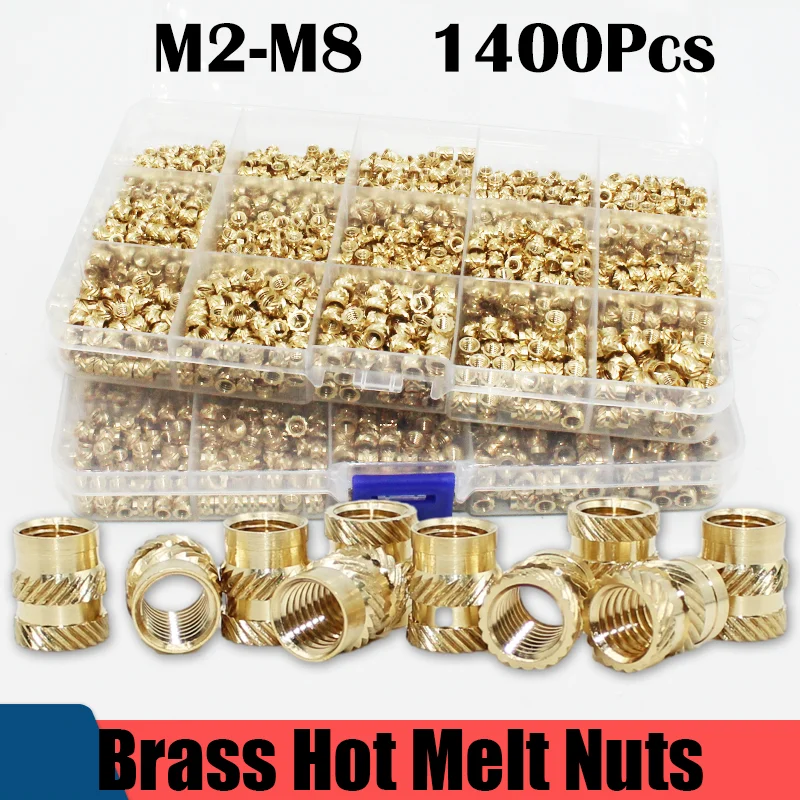 Insert Brass Nut Soldering Iron Tip M2 M2.5 M3 M4 M5 M6 Hot Melt Knurled Thread Heat Embedment Copper Nuts 3d printer Plastic
Insert Brass Nut Soldering Iron Tip M2 M2.5 M3 M4 M5 M6 Hot Melt Knurled Thread Heat Embedment Copper Nuts 3d printer Plastic