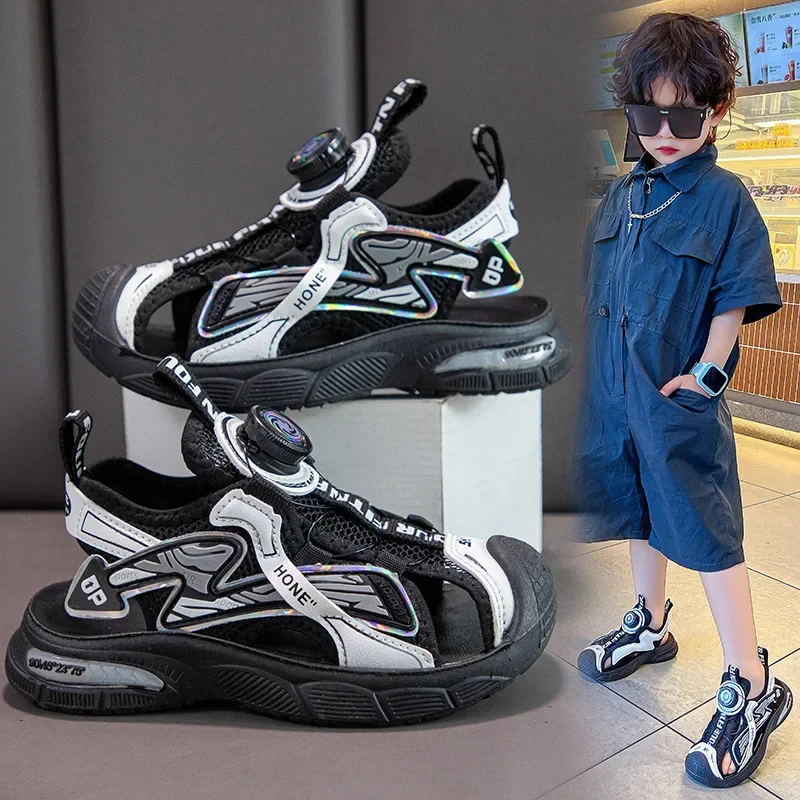 Children's Sandals Open-Toe Hollow out Soft Bottom Sports Beach Shoes Summer Hot Sale Of The Season New Rotation Button Design C
Children's Sandals Open-Toe Hollow out Soft Bottom Sports Beach Shoes Summer Hot Sale Of The Season New Rotation Button Design C