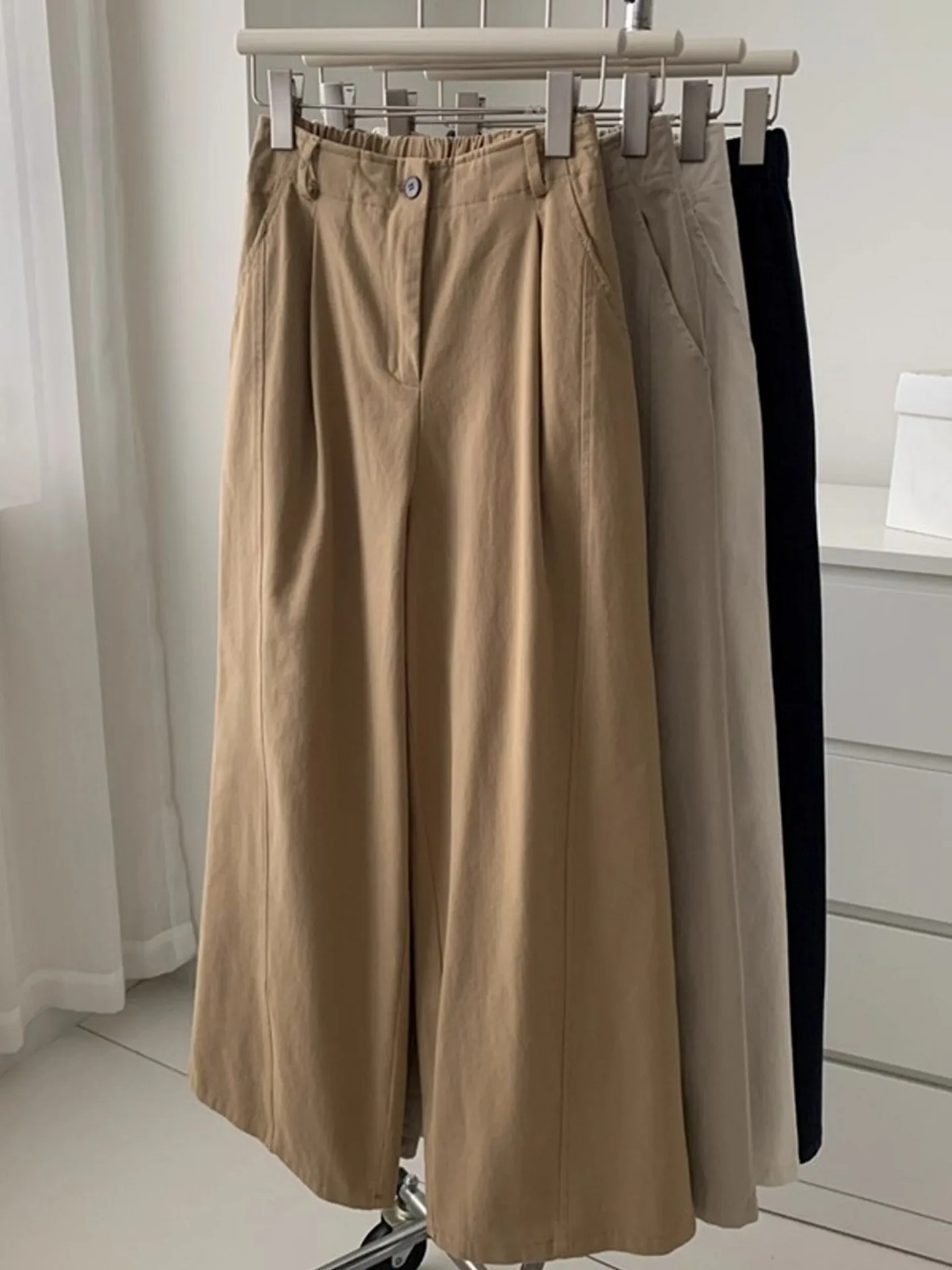 High Waist Wide Leg Workwear Pants Women's Loose Fit Cotton Waed Spring Summer 2026 New Sle Korean Commute Sle Straight...
High Waist Wide Leg Workwear Pants Women's Loose Fit Cotton Waed Spring Summer 2026 New Sle Korean Commute Sle Straight...
