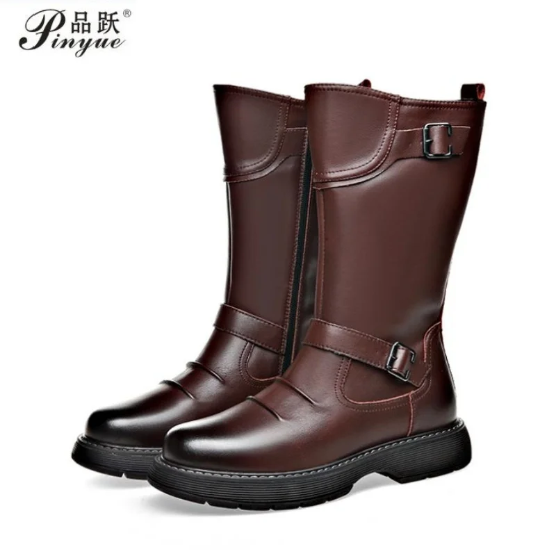 Retro Side Zipper Long Boot Medieval Leather Boots Stage Performance Film And TV Boot High Top Rubber Outsole round Toe Boot
Retro Side Zipper Long Boot Medieval Leather Boots Stage Performance Film And TV Boot High Top Rubber Outsole round Toe Boot