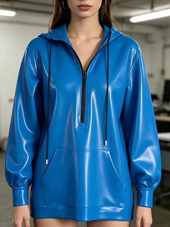 Handmade Latex Rubber Gummi Catsuit Fashion hoodie jacket Sports Top Cosplay
Handmade Latex Rubber Gummi Catsuit Fashion hoodie jacket Sports Top Cosplay