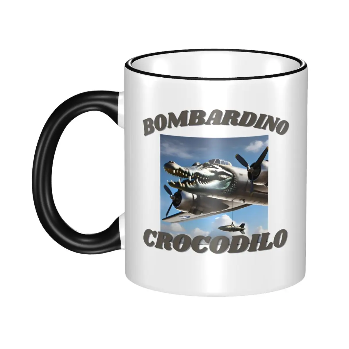 Fun Bombardiro Crocodilo Funny Meme Tea Cup Party Brainrot Mugs
Fun Bombardiro Crocodilo Funny Meme Tea Cup Party Brainrot Mugs