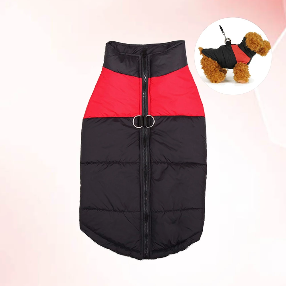 Dog Warm Vest Winter Cotton Skiing Coat For Small Dogs Red Color Windproof Waterproof Puppy Costume With Two Metal Rings
Dog Warm Vest Winter Cotton Skiing Coat For Small Dogs Red Color Windproof Waterproof Puppy Costume With Two Metal Rings