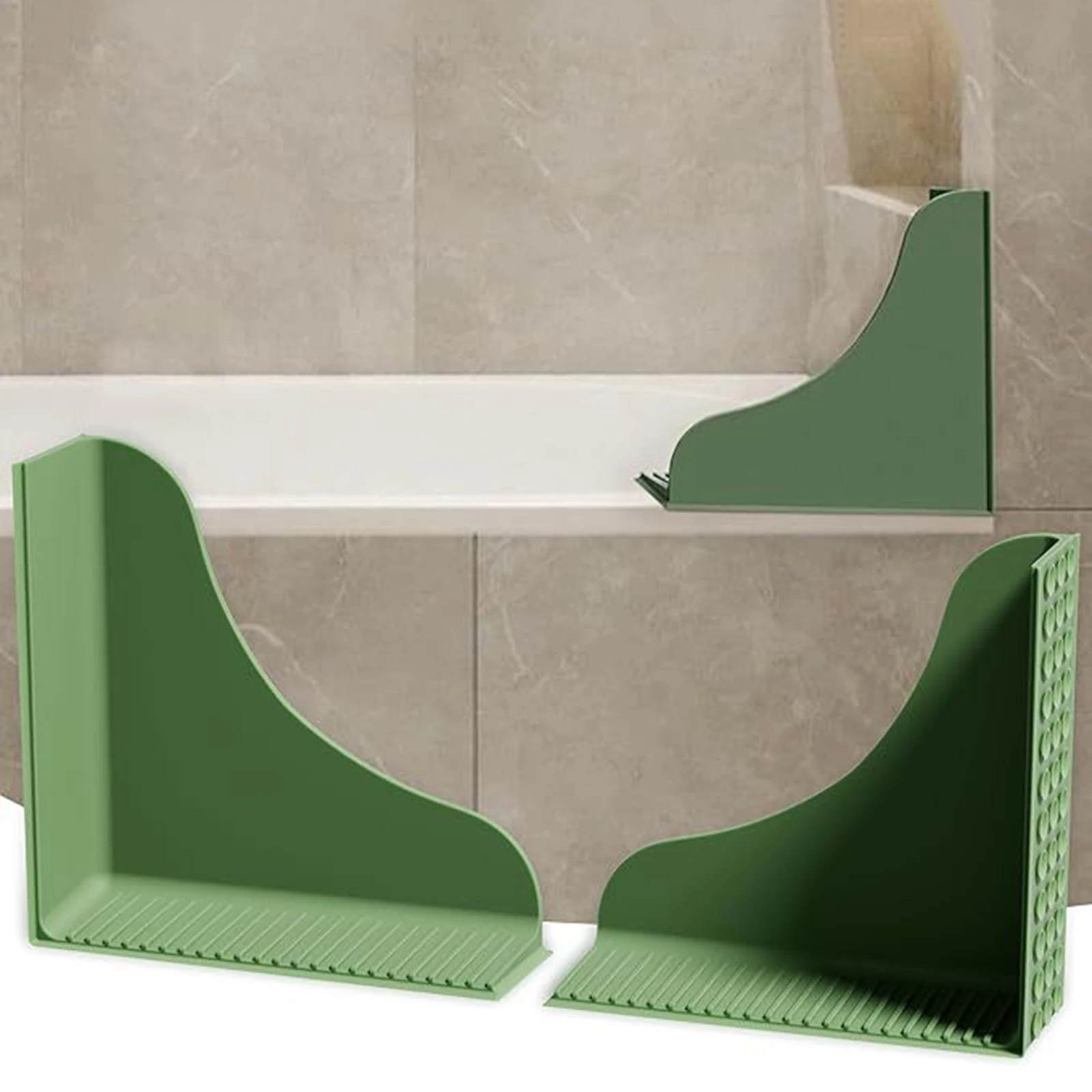 2Pcs Silicone Shower Corner Guards One-Piece Design Bathtub Water Baffle Bath Tub Corner Filler for Bathtubs for Home Use
2Pcs Silicone Shower Corner Guards One-Piece Design Bathtub Water Baffle Bath Tub Corner Filler for Bathtubs for Home Use