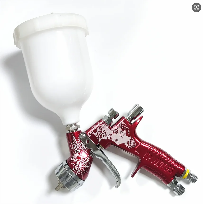 New DEVIDISS Automatic Air Spray Gun, equipped with a 1.3mm nozzle and 600cc plastic cup, is a professional new spray gun for ca
New DEVIDISS Automatic Air Spray Gun, equipped with a 1.3mm nozzle and 600cc plastic cup, is a professional new spray gun for ca