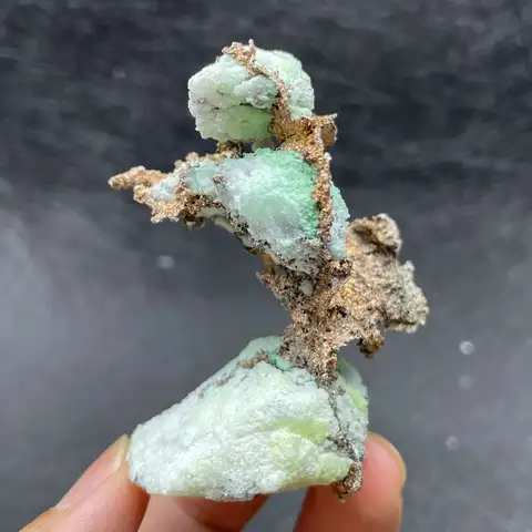 Natural JIANGXI natural copper with malachite mineral specimen healing quartz crystals and stones rock gemstone