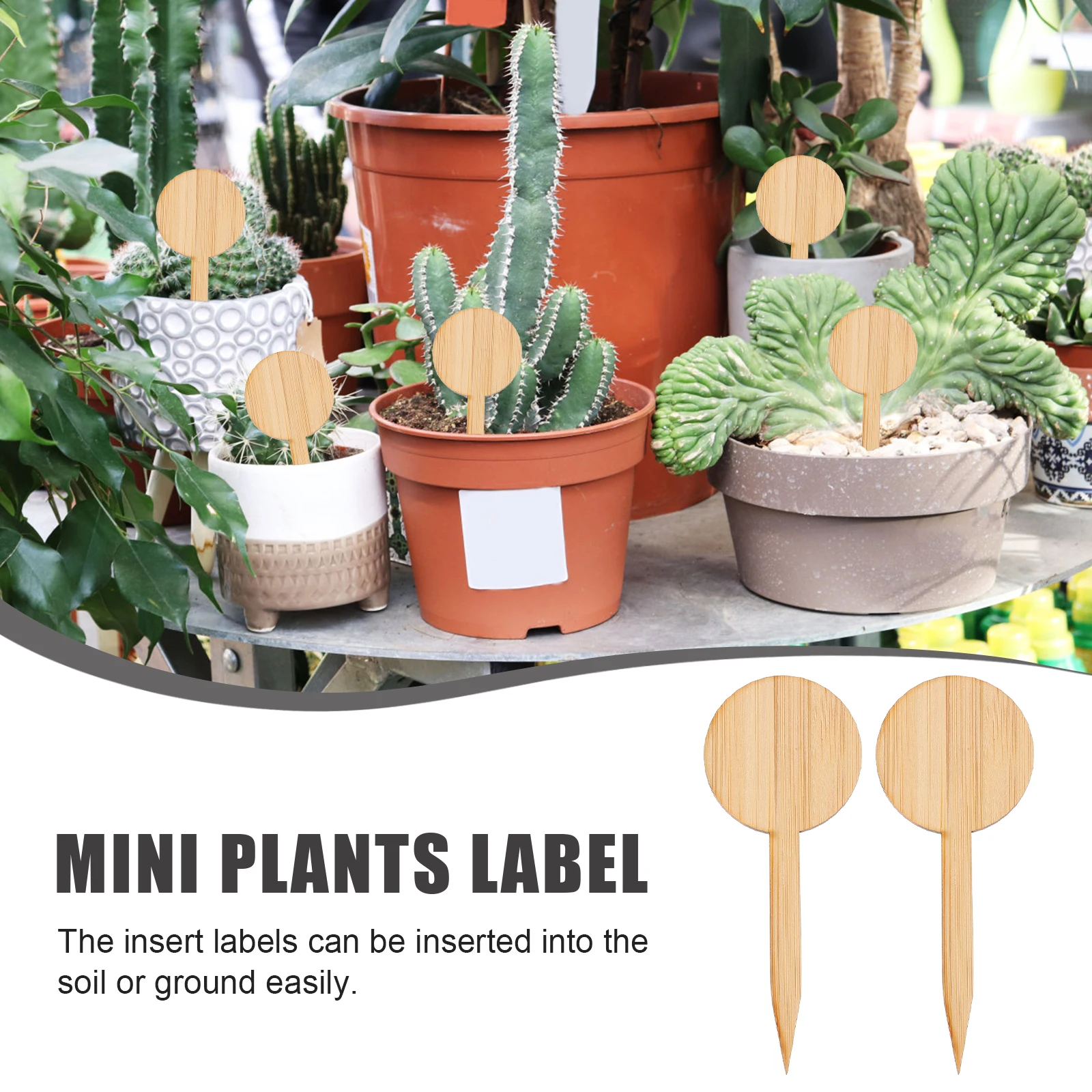 20 Pcs Plant Labels Bamboo Light Brown Wooden Markers for Gardening Easy Insert T Shape Friendly Disposable
20 Pcs Plant Labels Bamboo Light Brown Wooden Markers for Gardening Easy Insert T Shape Friendly Disposable