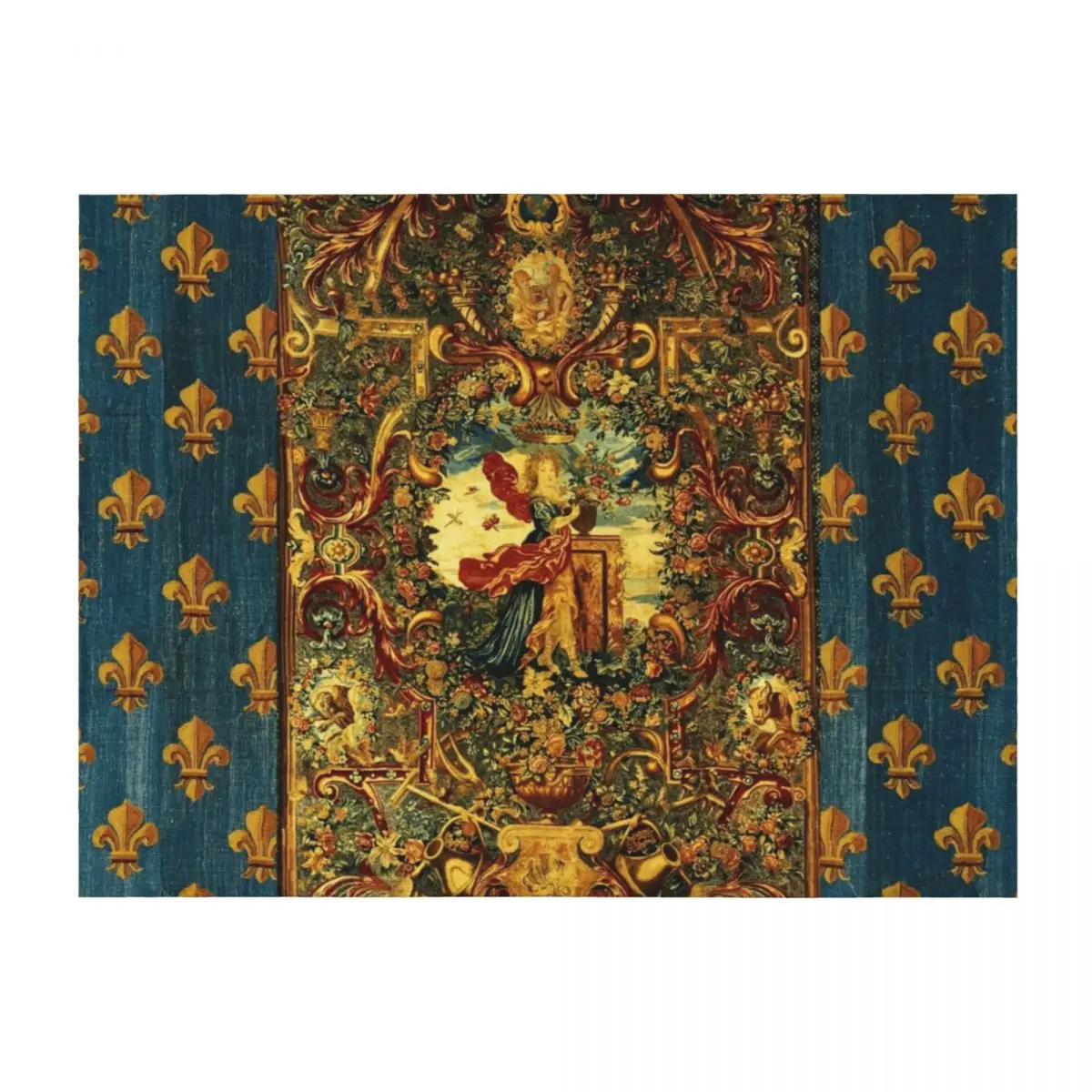 SEASONS AND ELEMENTS, SPRING AND FLORA, LOUIS XIV French Royal Embroidery Throw Blanket Single Fashion Sofas Flannel Blankets
SEASONS AND ELEMENTS, SPRING AND FLORA, LOUIS XIV French Royal Embroidery Throw Blanket Single Fashion Sofas Flannel Blankets