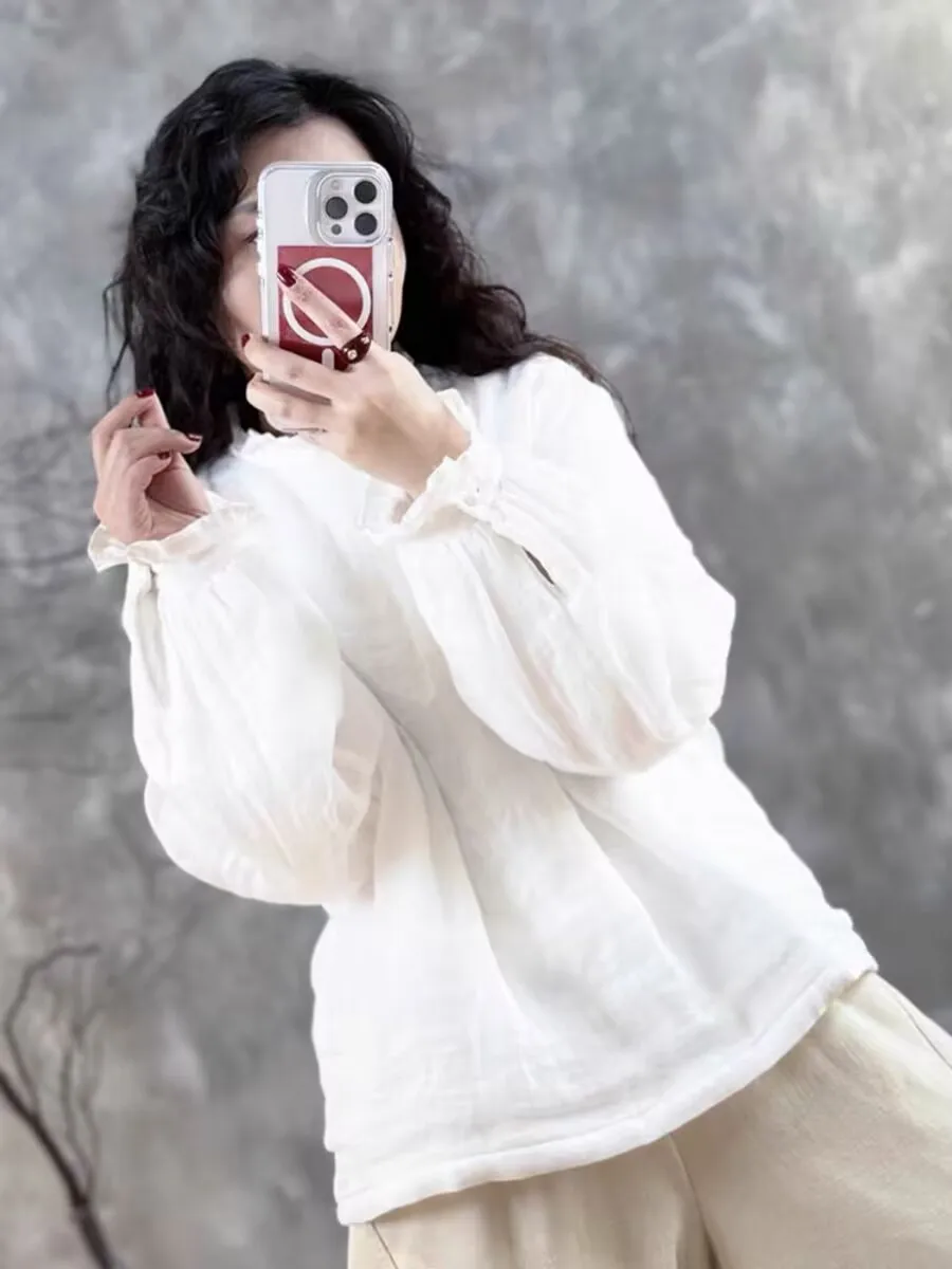 Retro Lace Collar Hemp Cotton Blend Ladies Winter Casual Thick Warm Hoodie Style Small Cotton Jacket Loose Fit Long Sleeve
Retro Lace Collar Hemp Cotton Blend Ladies Winter Casual Thick Warm Hoodie Style Small Cotton Jacket Loose Fit Long Sleeve
