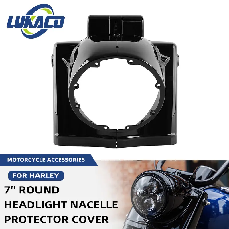 Motorcycle 7'' Round Headlight Nacelle Cover Headlamp Front Cowl Decorative Black Fit For Harley Touring Road King 2014-2026
Motorcycle 7'' Round Headlight Nacelle Cover Headlamp Front Cowl Decorative Black Fit For Harley Touring Road King 2014-2026