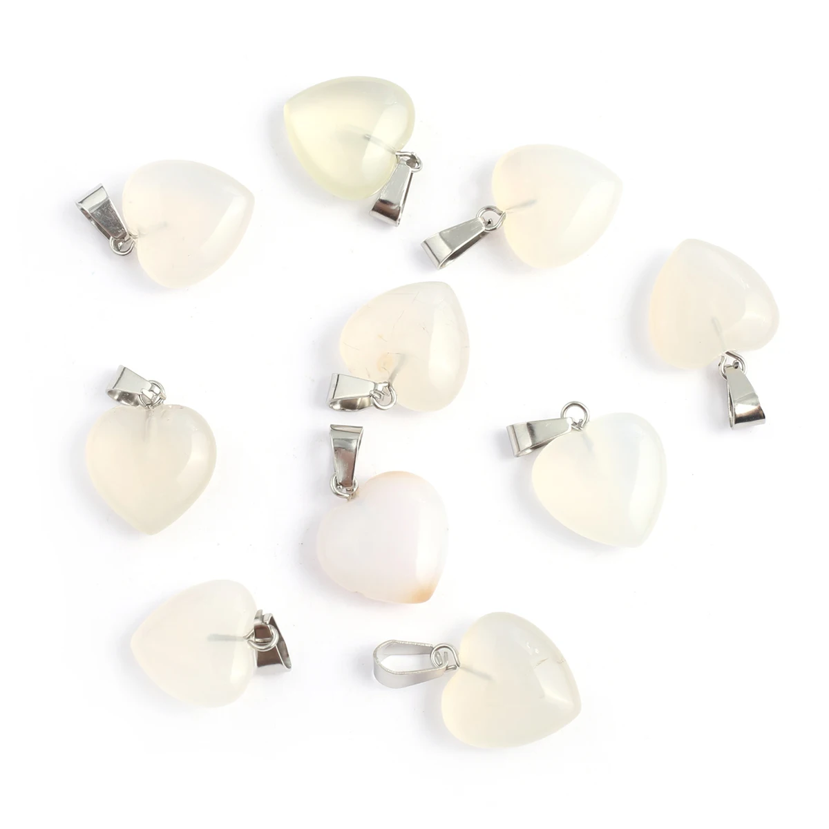 5PCS Natural Stone White Agate Heart-shaped Pendant Jewelry Making DIY Necklace Earrings Accessories Love Gifts
5PCS Natural Stone White Agate Heart-shaped Pendant Jewelry Making DIY Necklace Earrings Accessories Love Gifts