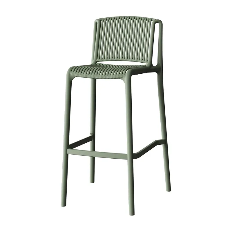 Nordic bar chair, simple household high chair, stackable back chair 
Nordic bar chair, simple household high chair, stackable back chair